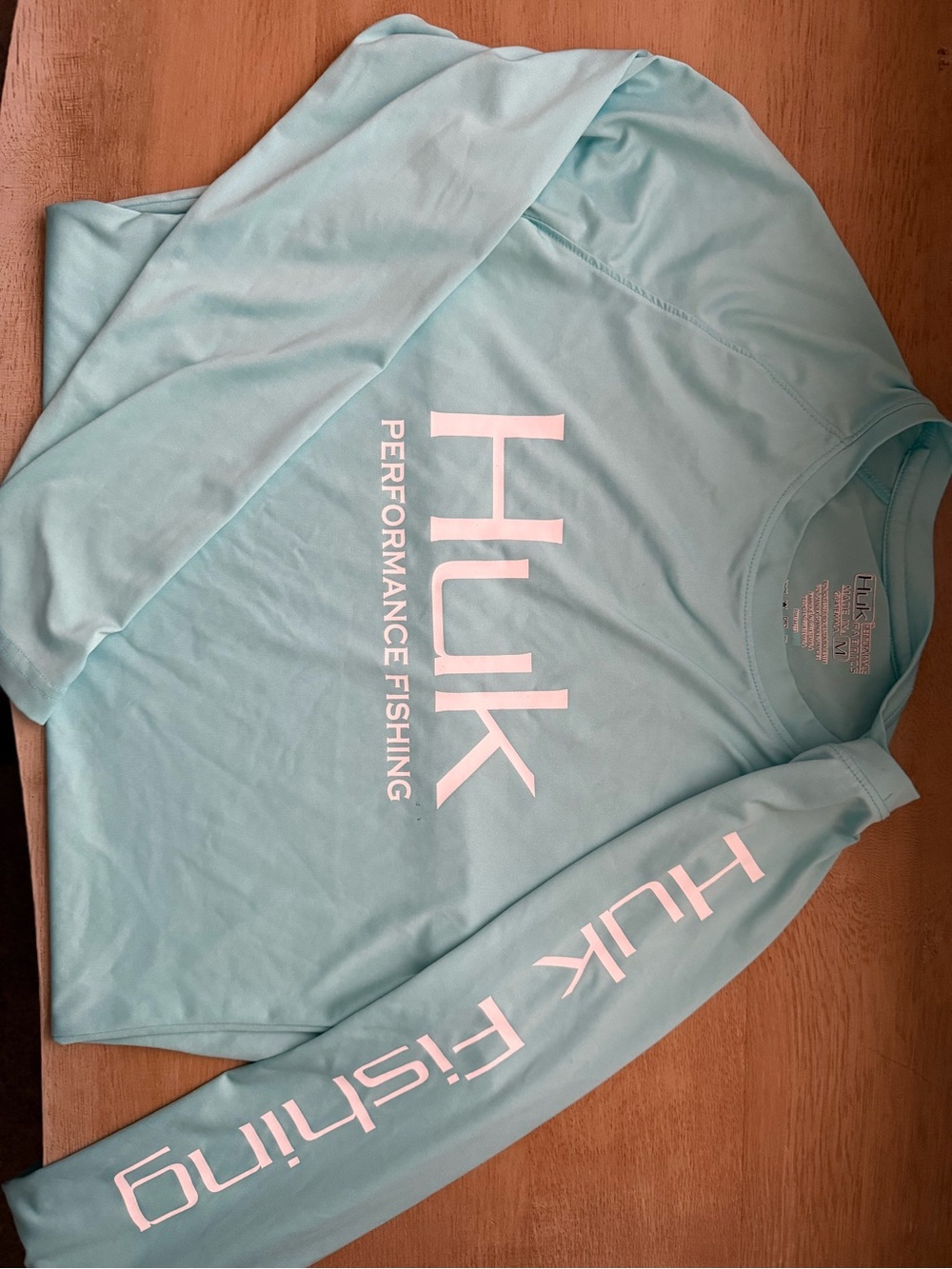 Huk Light Seafoam Performance Tee with White Logo